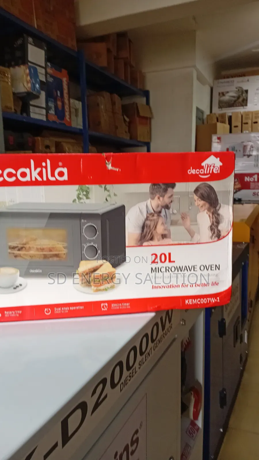Decakila 20L Microwave Oven – Energy Efficient Kitchen Essential