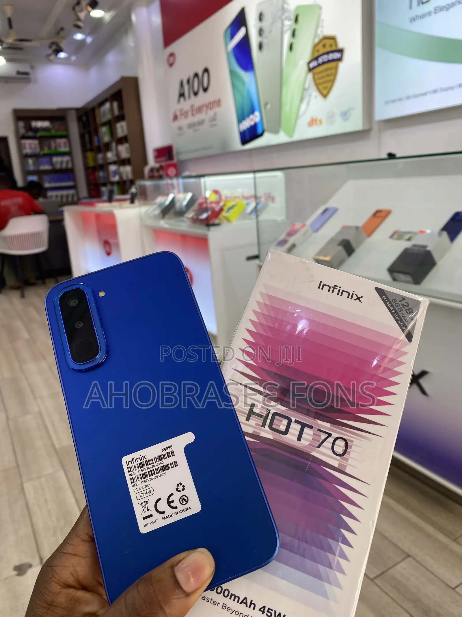 New Infinix Hot 70 128 GB Black