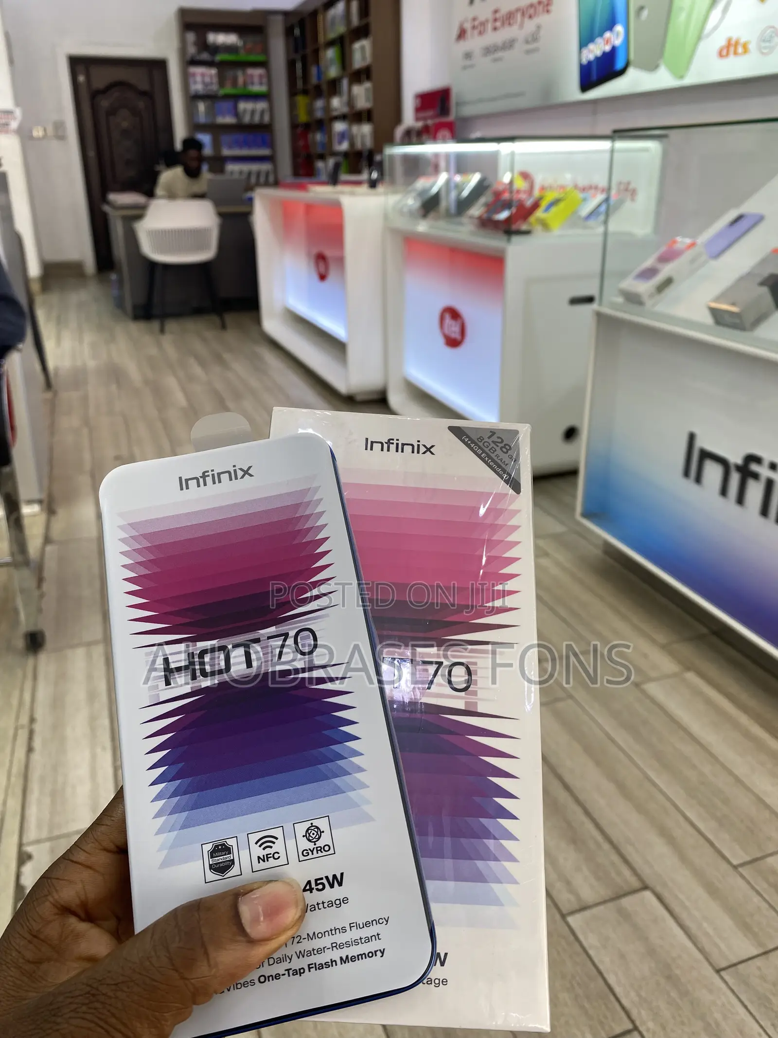 New Infinix Hot 70 128 GB Black