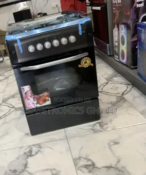 Newly Virtual Black Ferre 60×60 Cm 2 Gas + 2 Electric Dual-Fuel Cooker