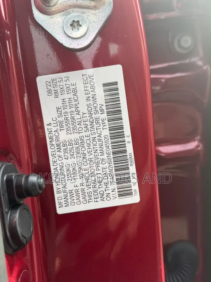 Honda CR-V Touring 2022 Red