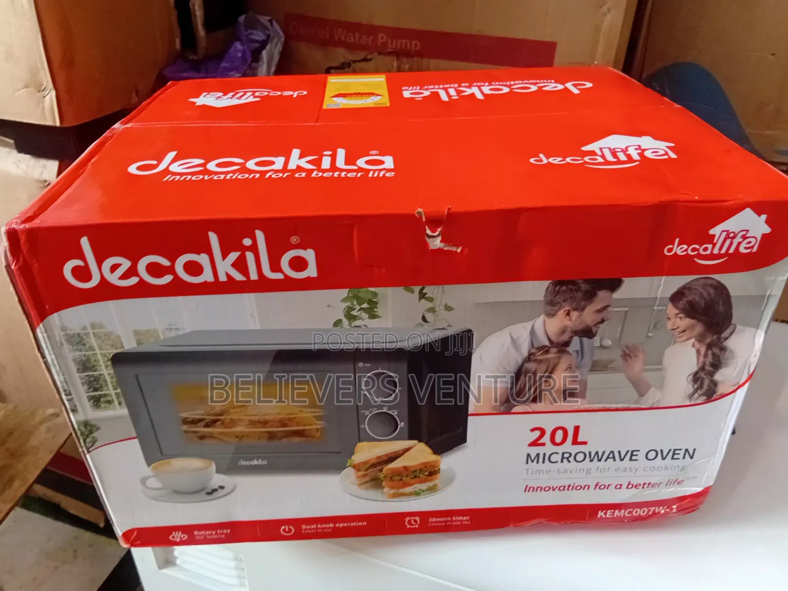 Decakila Microwave 20L – Ideal for Reheating, Defrosting