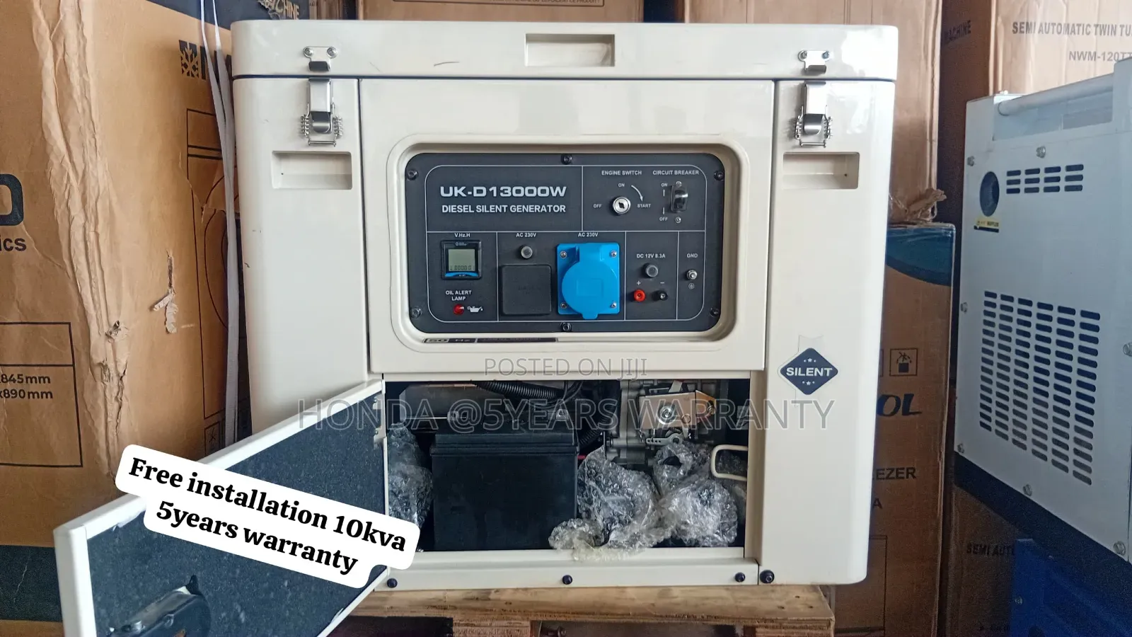 Original UK 10kVA Silent Diesel Generator – Heavy Duty 10kva