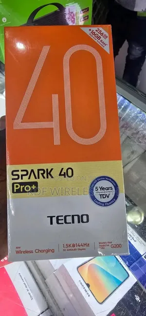 New Tecno Spark 40 Pro+ 256 GB Black