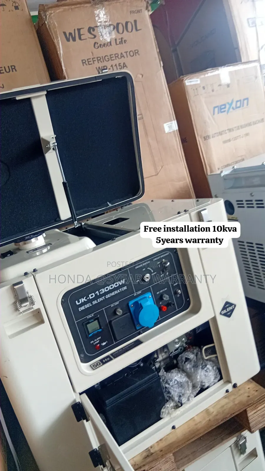 UK Made 10kVA Diesel Generator – Low Noise, High Power 10kva