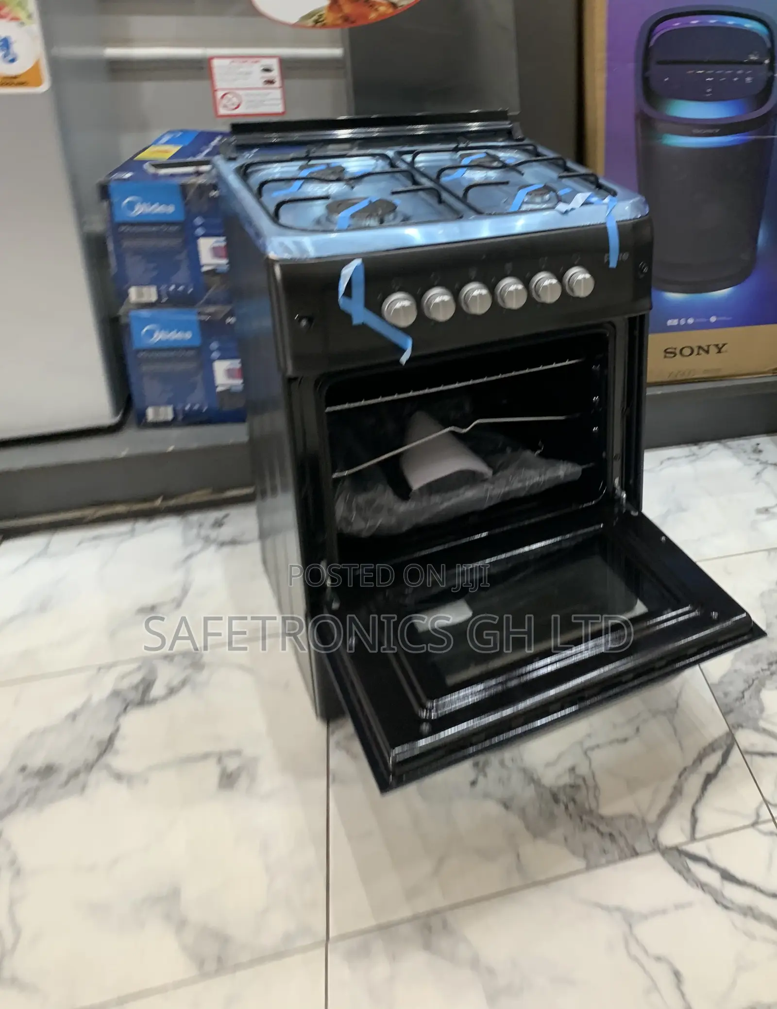 Energy Sufficient Ferre 60X60 4 Burner Gas Cooker, Auto Ignition