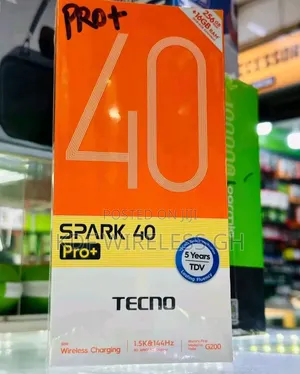 New Tecno Spark 40 Pro+ 256 GB Black