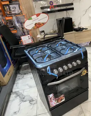 Check Out Black Ferre 60X60 4 Burner Gas Cooker, Auto Ignition