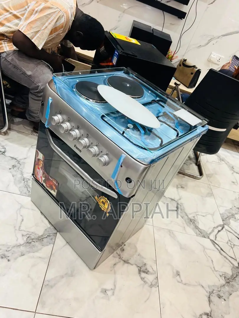 Choose Durable Ferre 60x60cm Glass Lid 2 + 2 Electric Cooker(Gray).