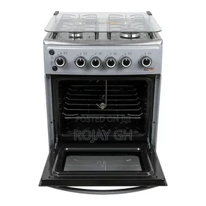 German Plus 4-Burner Gas Cooker With Stove, Grill Chicken Turner