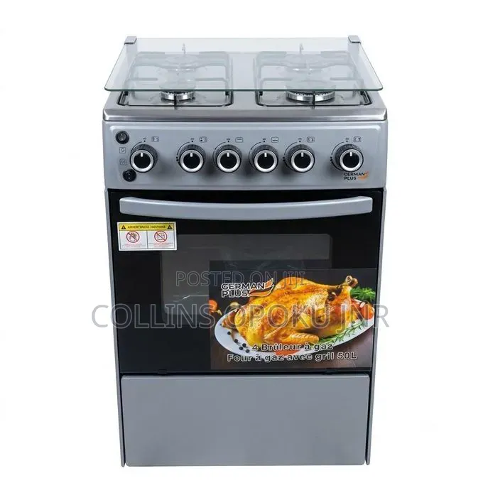 German Plus Auto-Ignition Gas Stove With Oven, Grill Chicken Turner