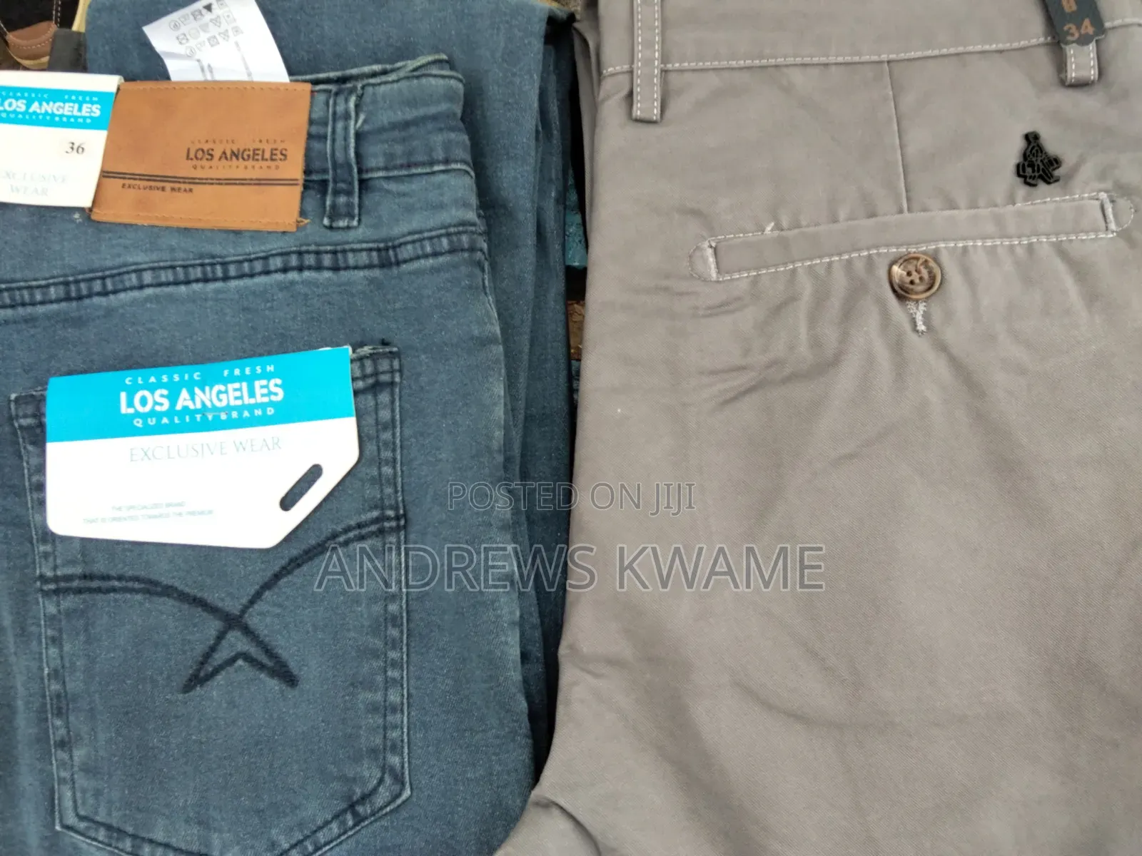 Jeans Khaki and Joggers.