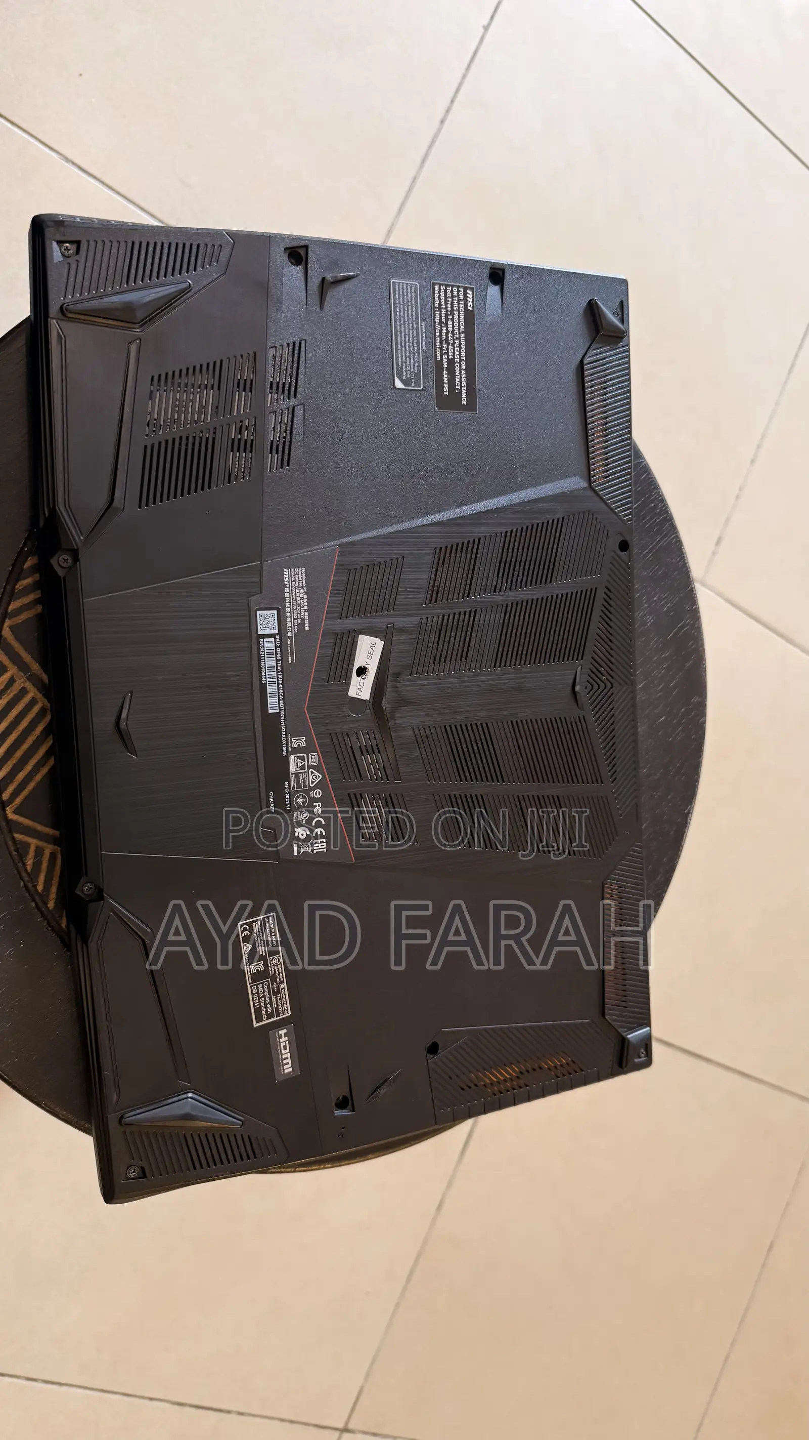 Laptop MSI GF65 Thin 10UE 32GB Intel Core i7 SSD 2T