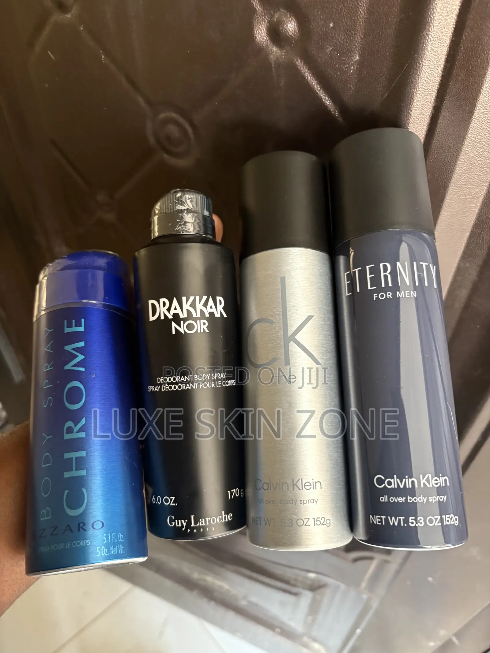 Calvin Klein Eternity, Azzaro Chrome, Drakkar Noir Spray
