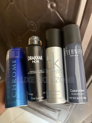 Calvin Klein Eternity, Azzaro Chrome, Drakkar Noir Spray