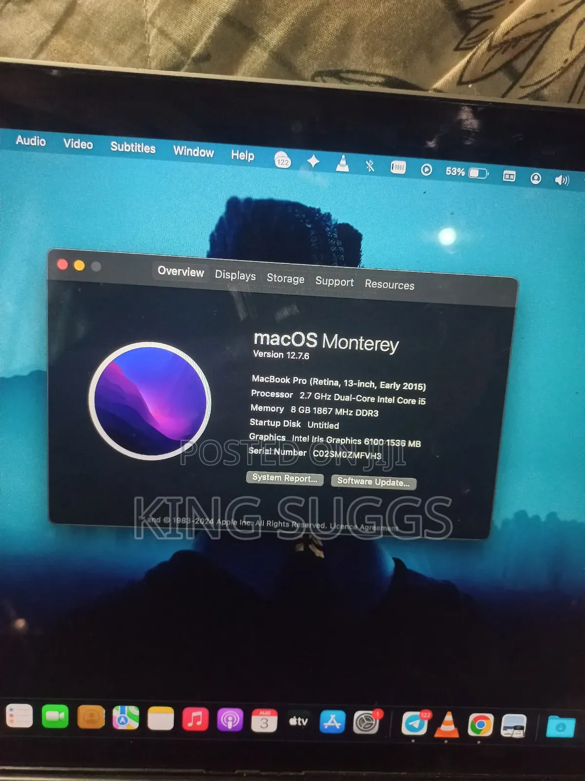Laptop Apple MacBook Pro 2015 8GB Intel Core i5 SSD 128GB