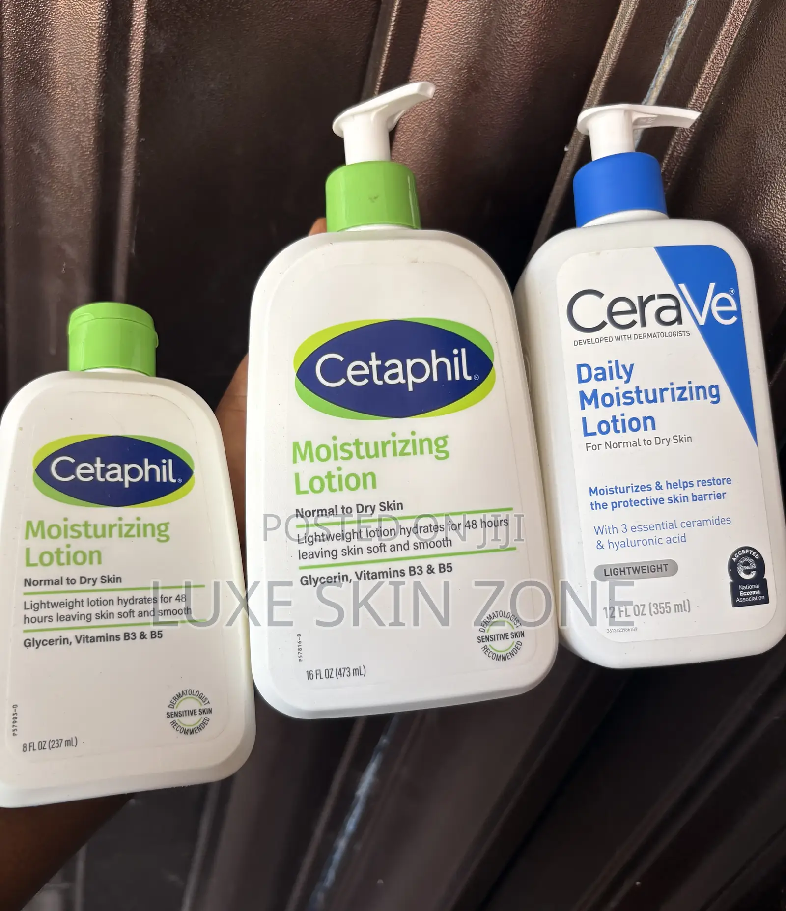Cerave and Cetaphil Moisturizing Lotion