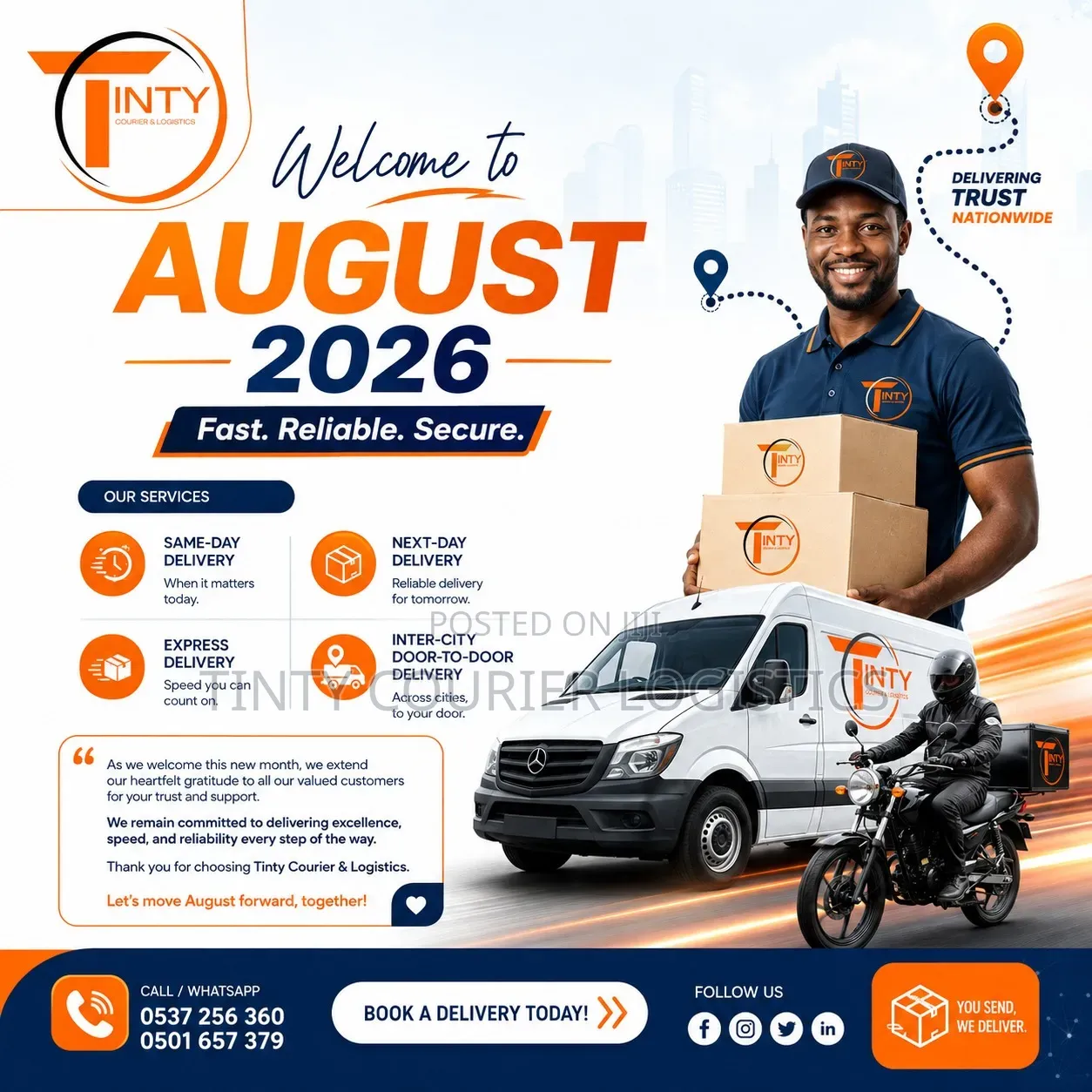 Tinty Courier Logistics Deliveries