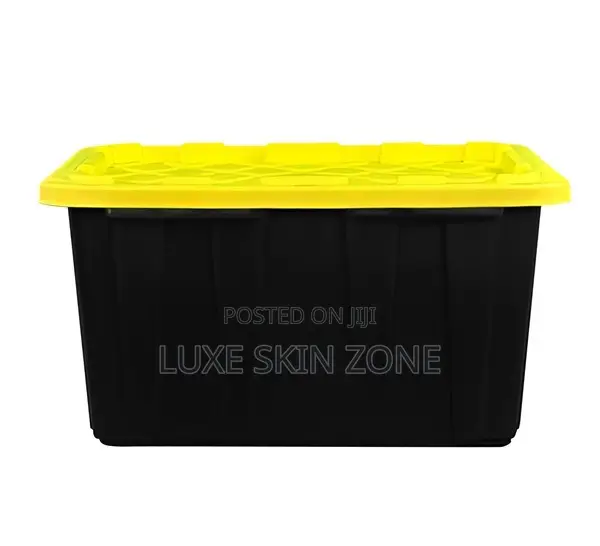 Black and Yellow Storage Box (27 Gallons)