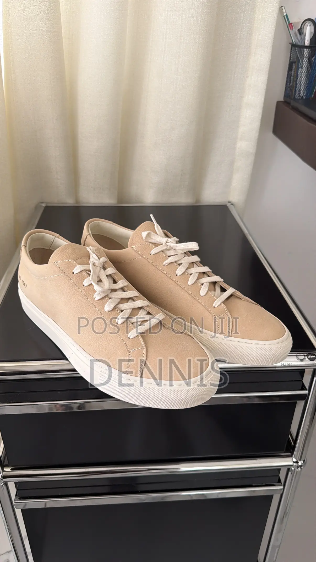 COMMON PROJECTS - Achilles Low Sneakers - Cream Size 43
