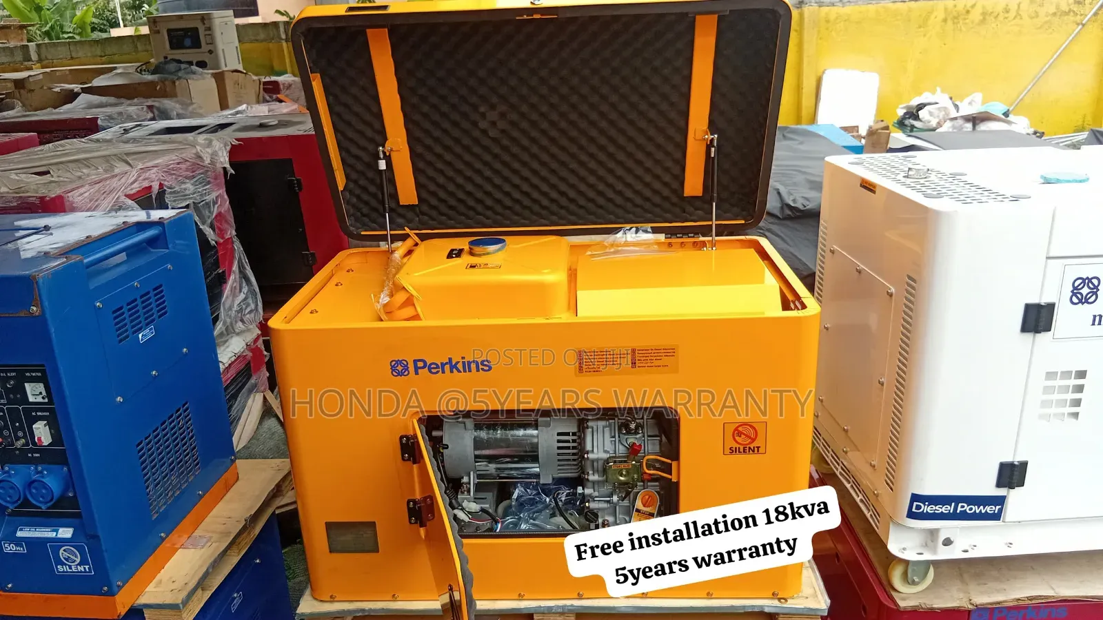 Power Deal! Perkins 18kVA Silent Diesel Generators Available 18kva