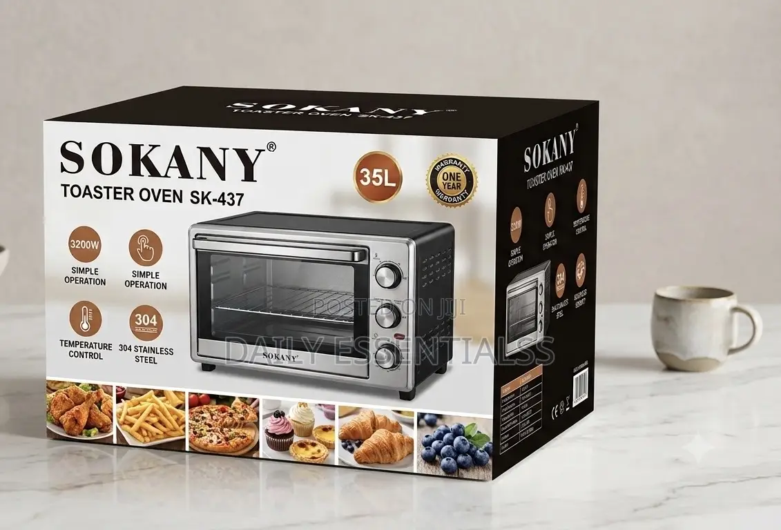 SOKANY 35L Electric Toaster Oven With Double Hot Plate SK-437