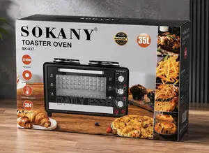 35L SOKANY Electric Oven With Hot Plates – Brand New