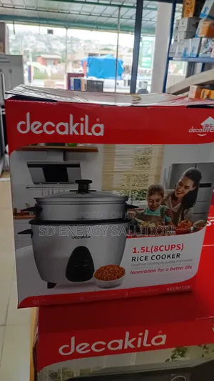 Decakila 1.5 Liter Rice Cooker With Steamer Basket