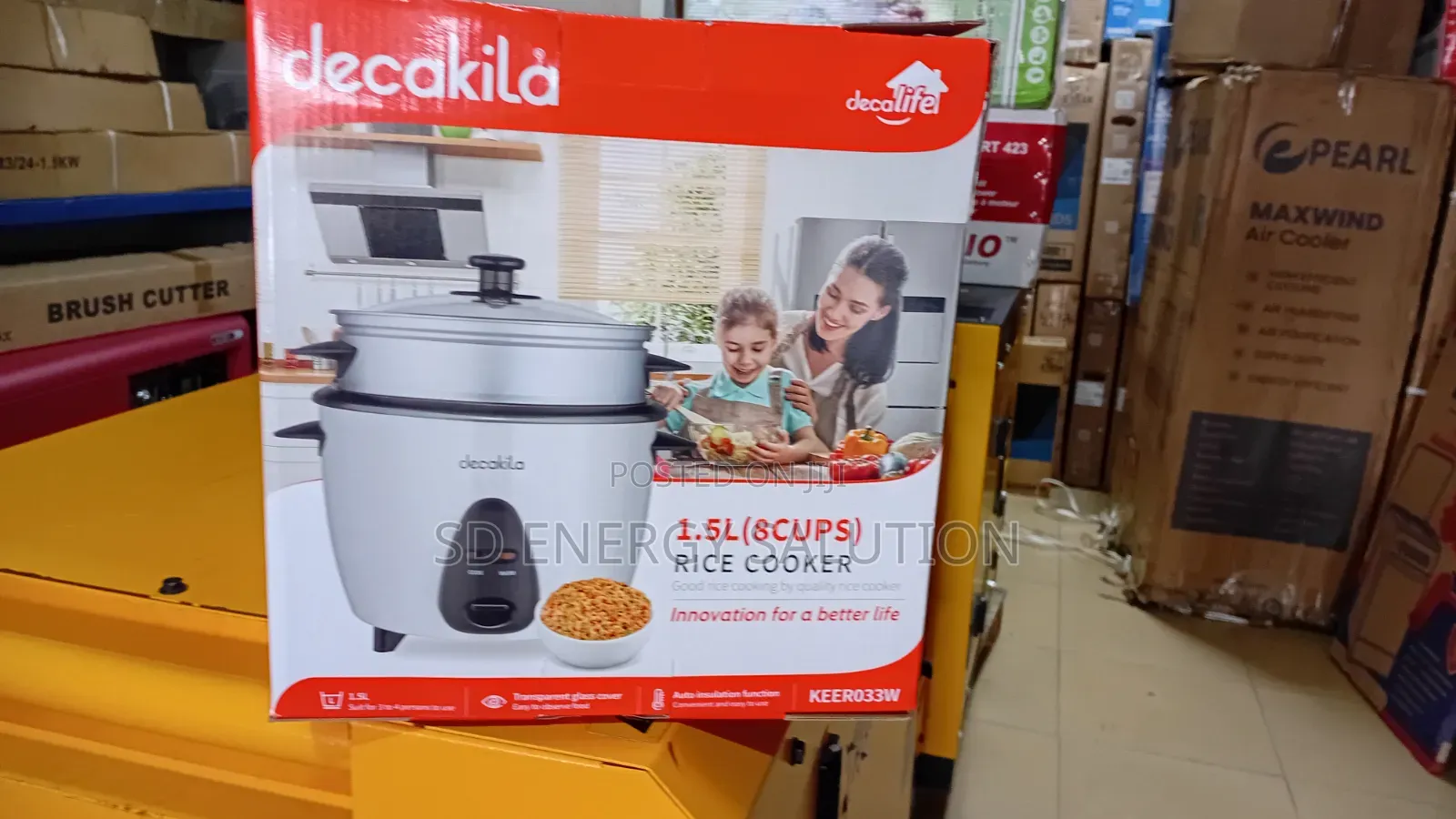 Decakila 1.5L Rice Cooker – 500W Smart Kitchen Appliance