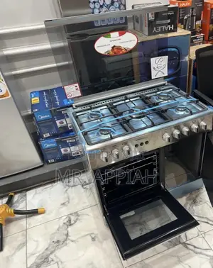 Efficient Classic Mediatech 5 Gas Burner Rotisserie Silver(Oven)