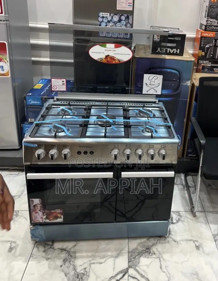 Affordable Mediatech 5gas Burner Oven and Grill Auto Rotisserie Silver
