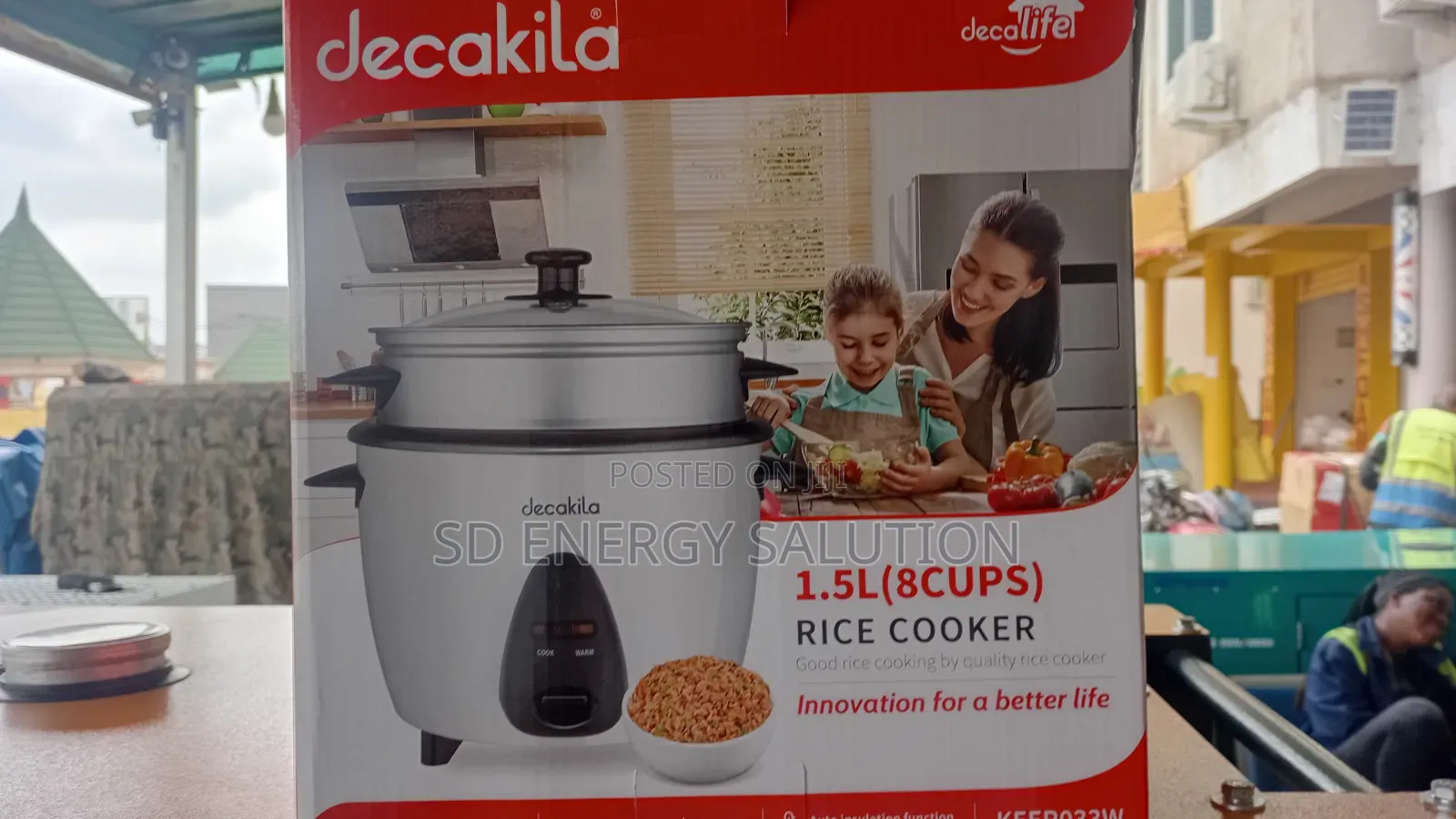 Decakila 1.5L Rice Cooker With Measuring Cup Spoon