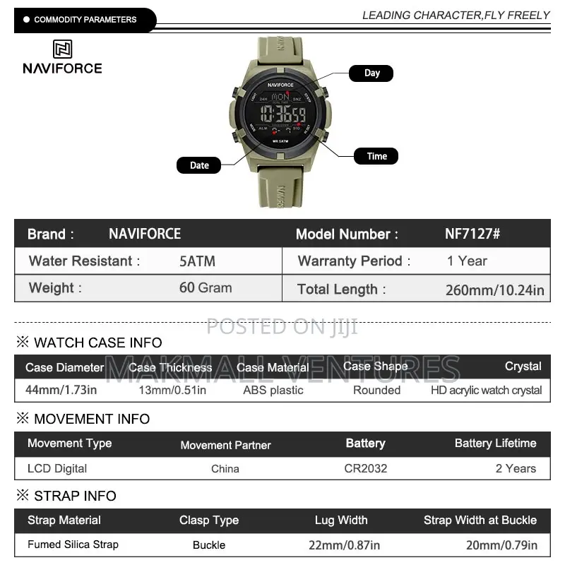 Naviforce Digital Watch (NF 7127)