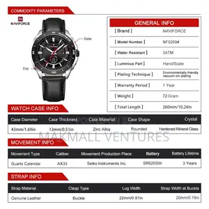 Naviforce Zinc-Alloy Men Leather Watch (NF 9269)