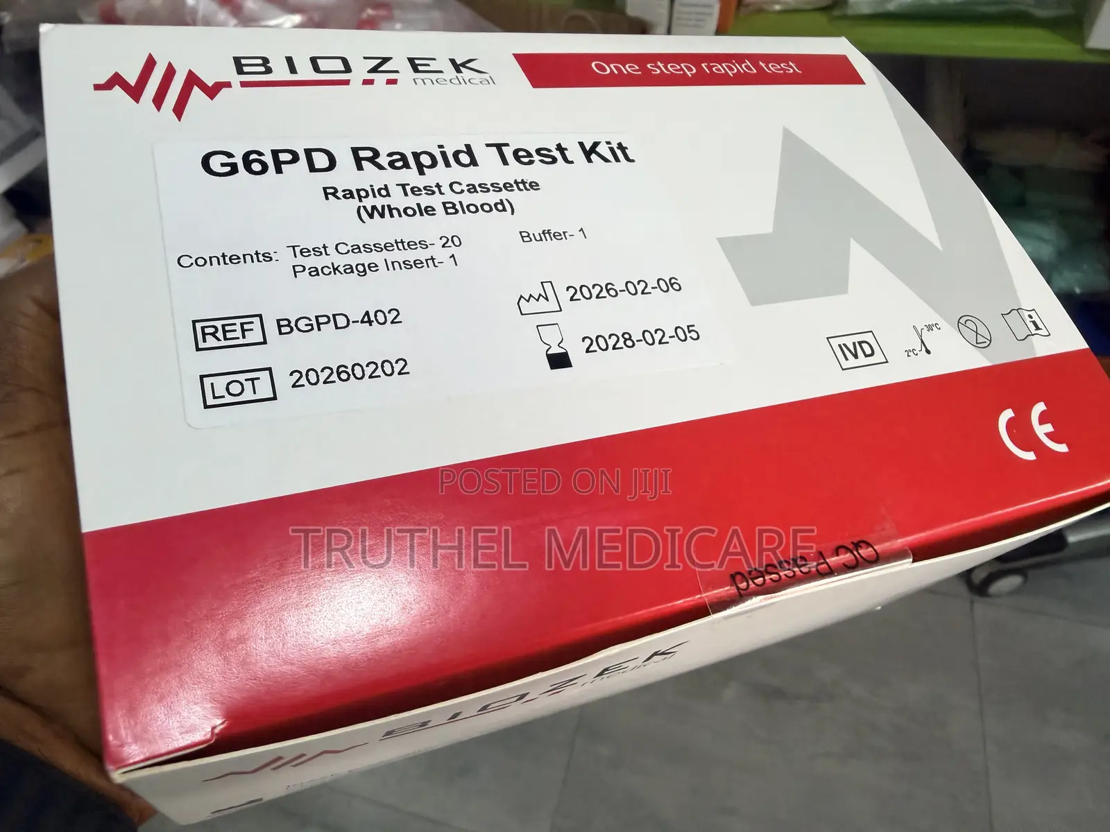 G6pd Test Cassettes