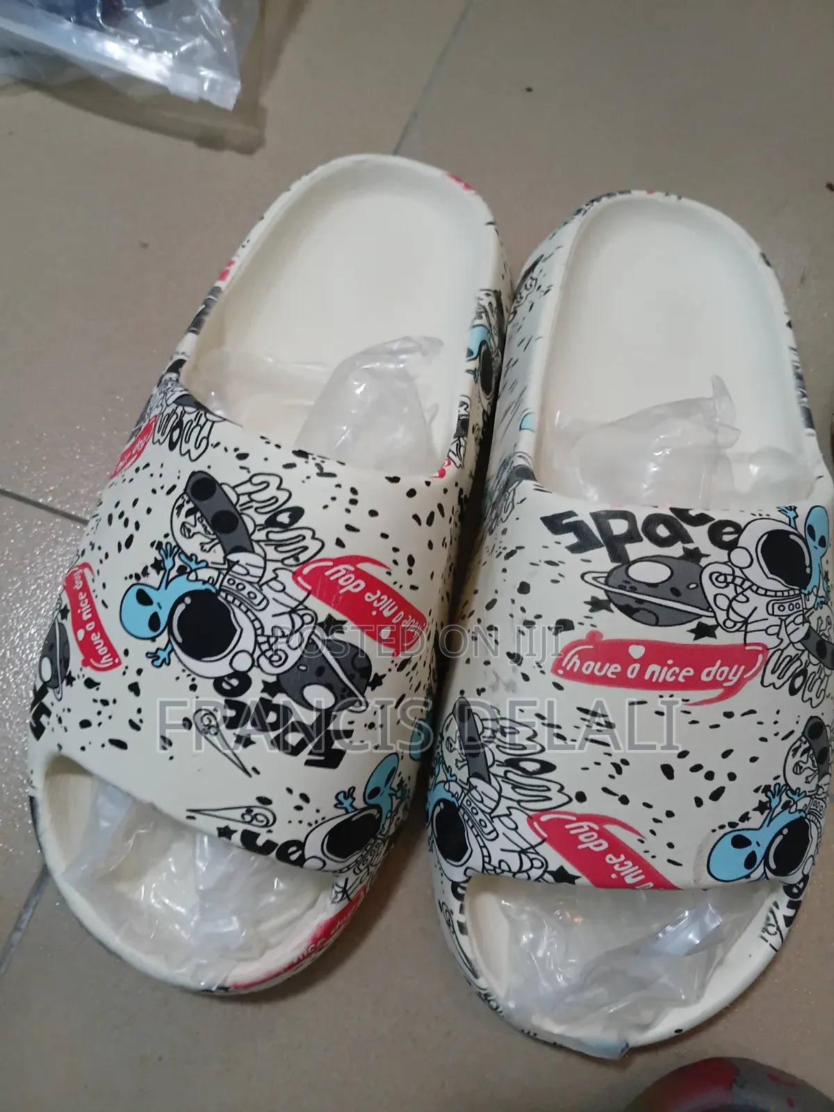 Geometric Pattern Casual Streetwear Slippers