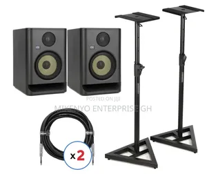 KRK 7 G5 7-Inch Active Studio Monitor With Stand and Audio Cables