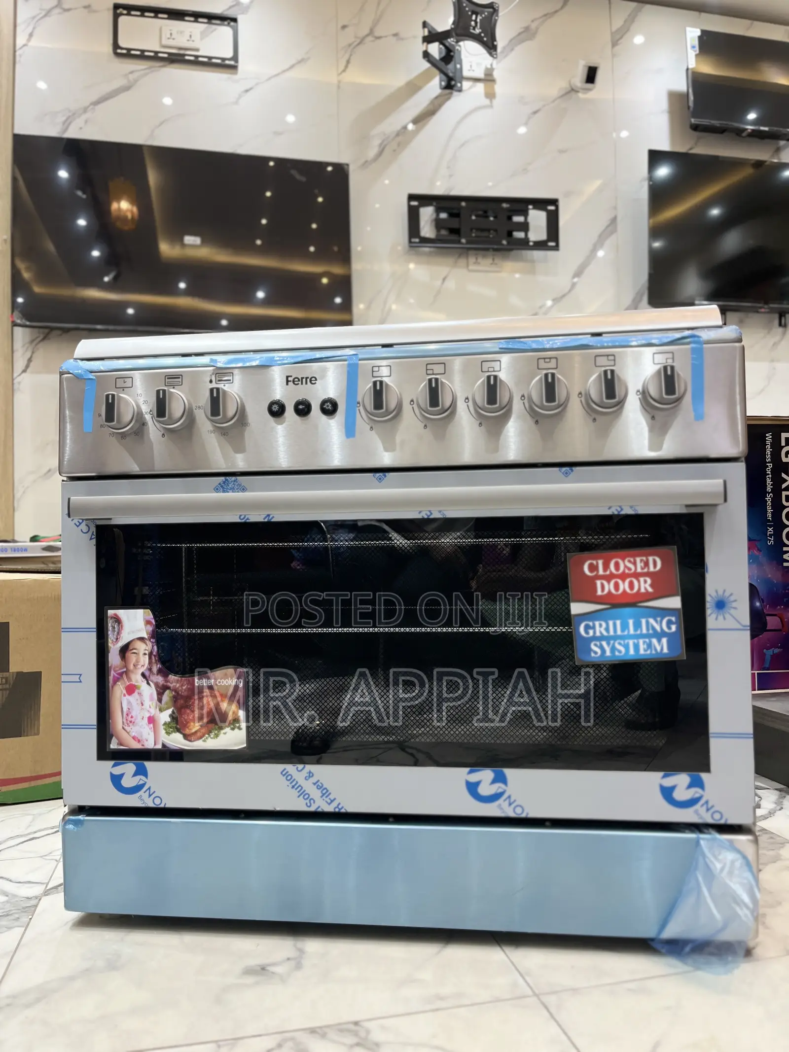 Efficient Durable Ferre 4 Gas + 2 Electric Burner Auto Rotisserie