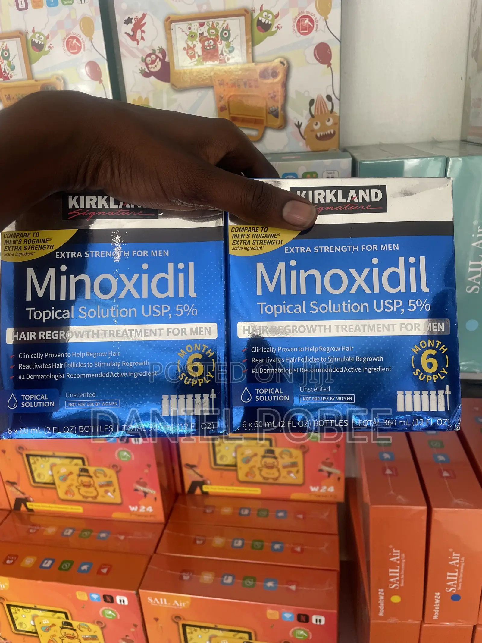 Kirkland 5% Minoxidil Hair Growth Solution – 6 Bottles