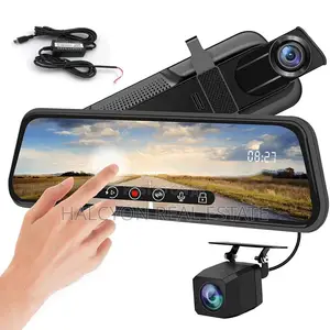Dash Cam Mirror GPS Car Rearview Dual Camera Night Vision G-Sensor
