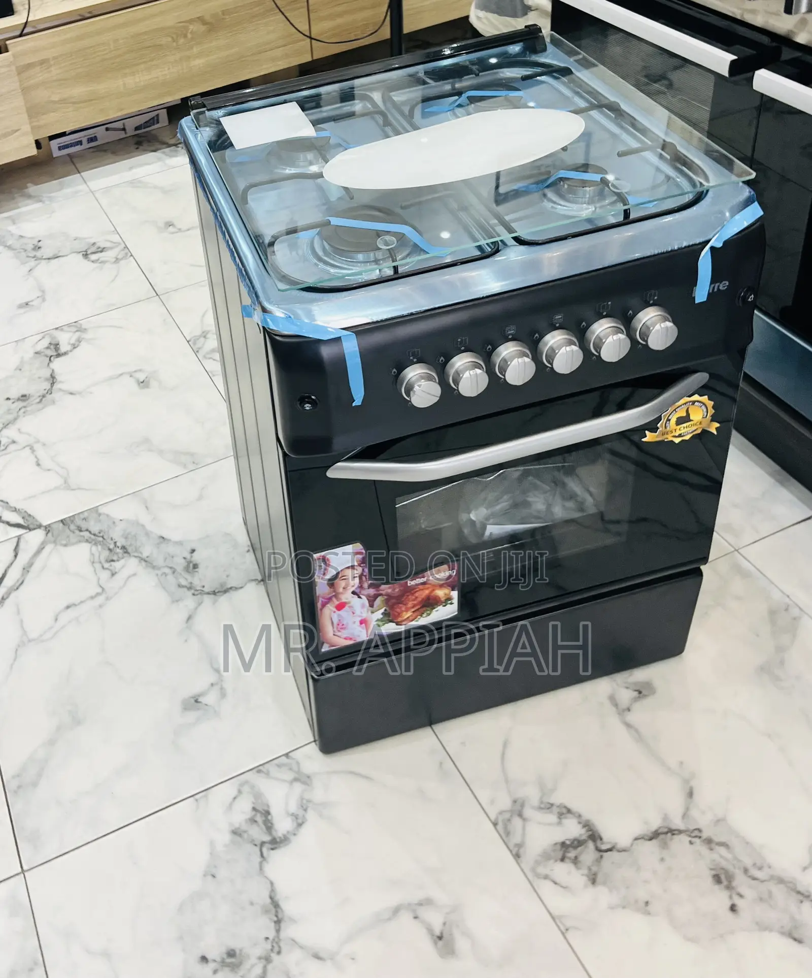 Get Affordable Ferre Glass Lid 4 Gas Burner(Black)New Line
