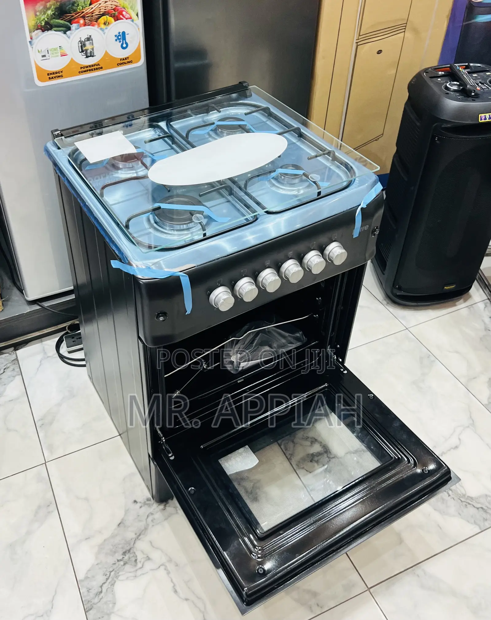 Get Affordable Ferre Glass Lid 4 Gas Burner(Black)New Line