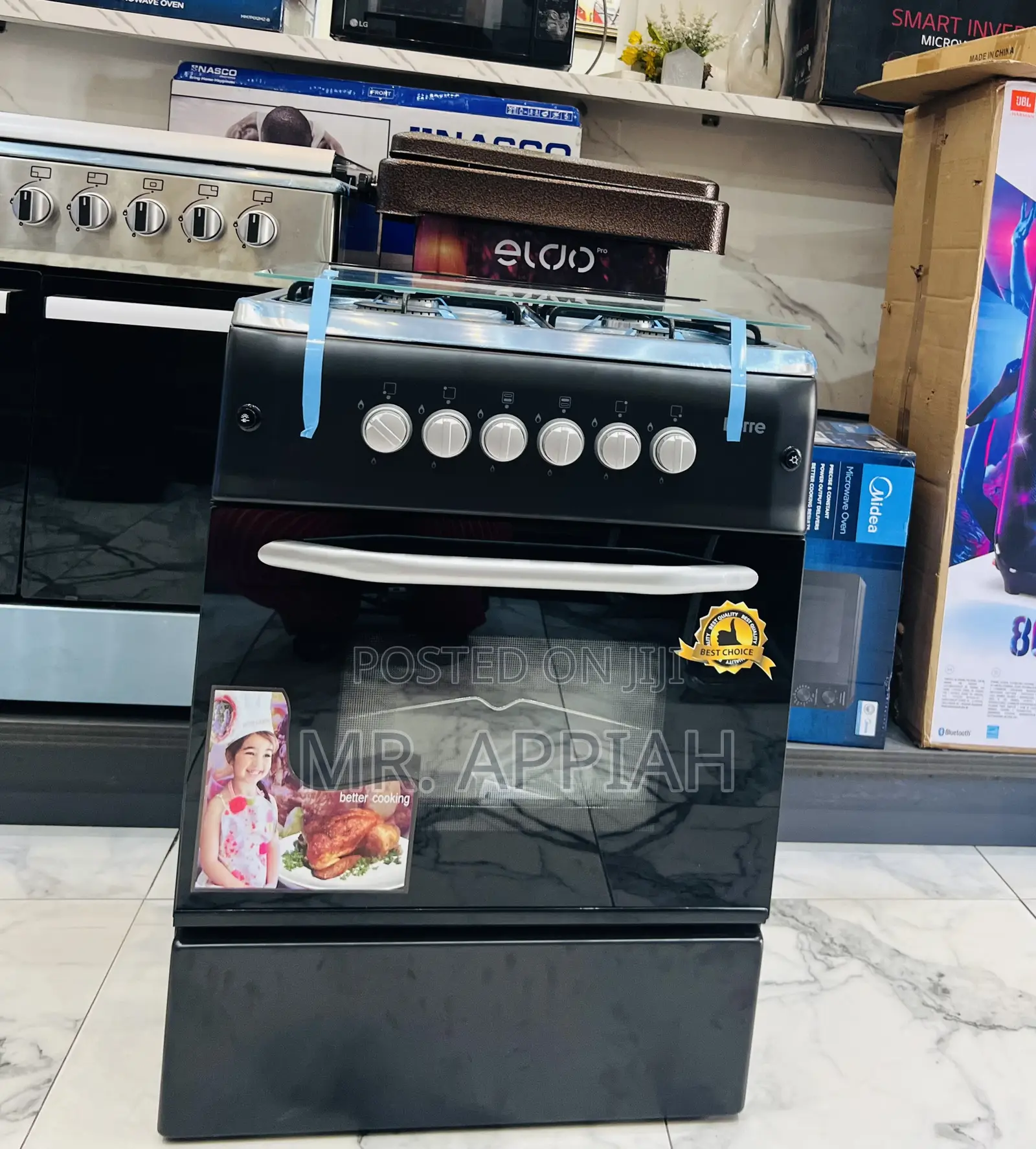 Order Classic Ferre 60x60 New Line 4 Gas Burner(Black) 