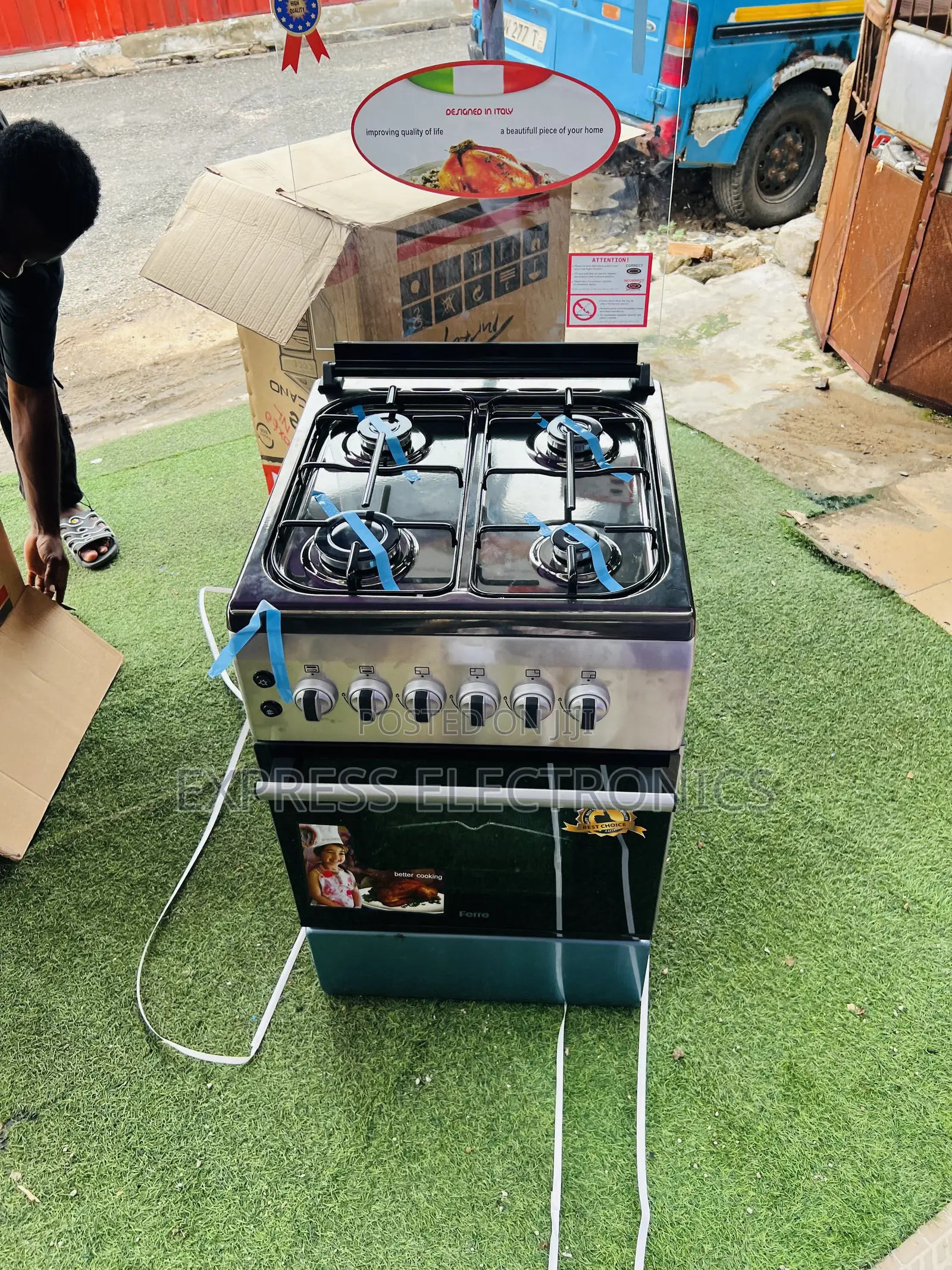 Limited Stock Ferre Gas 4burner Oven New Line 50/60
