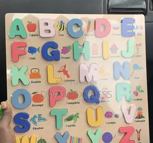 Wooden Alphabet Puzzle Board