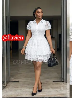 Cotton White Dresses for Ladies Available