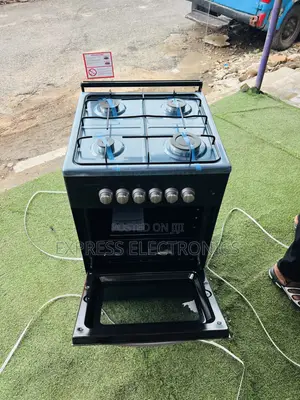 Shop the New Gas Cooker Oven Black 4burner 50/50 Stove