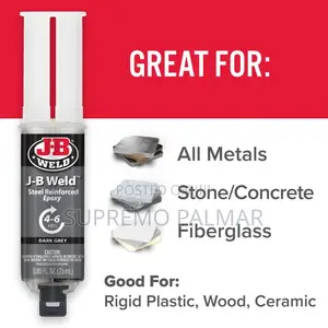 J-B Weld Original Steel Reinforced Epoxy Syringe -2-Part Cold Weld