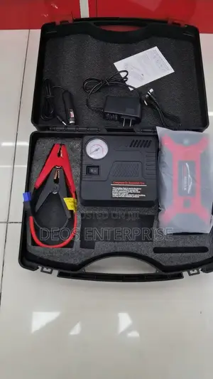 Jump Starter Emergency Kit Air Pump USB Power Bank LED