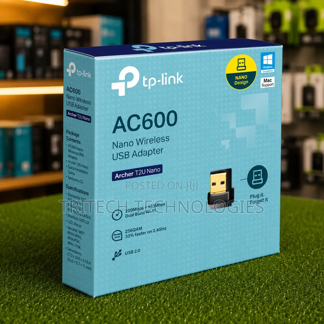 Tplink Archer T2u Ac600 Nano Wireless USB Adapter